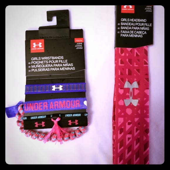 6pk Under Armour Girls Mini Headbands Bandeau Fille